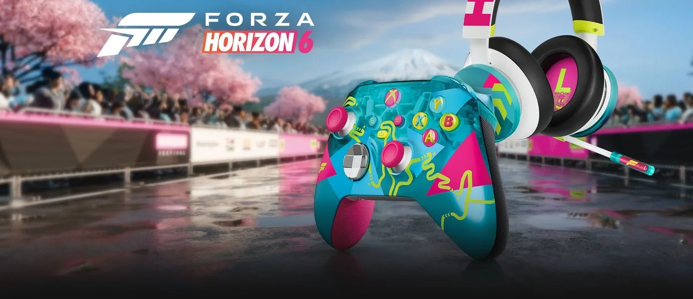 Microsoft представила гарнитуру и контроллер Xbox в стиле Forza Horizon 6